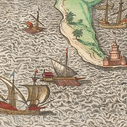 Historical city map  Test product horizontal 3 sizes