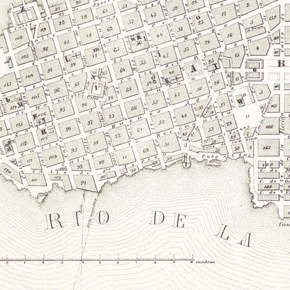 Historical city map  Test product horizontal 3 sizes