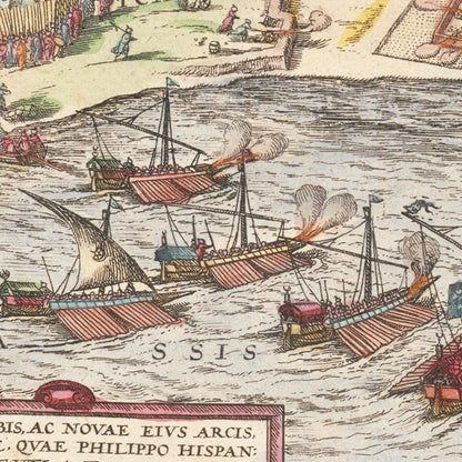 Historical city map  Test product horizontal 3 sizes