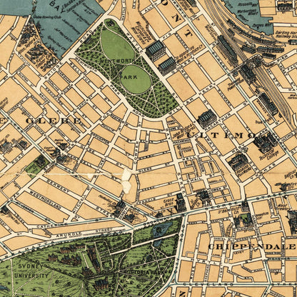 Historical city map  Test product horizontal 3 sizes