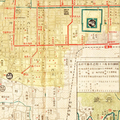 Historical city map  Test product horizontal 3 sizes