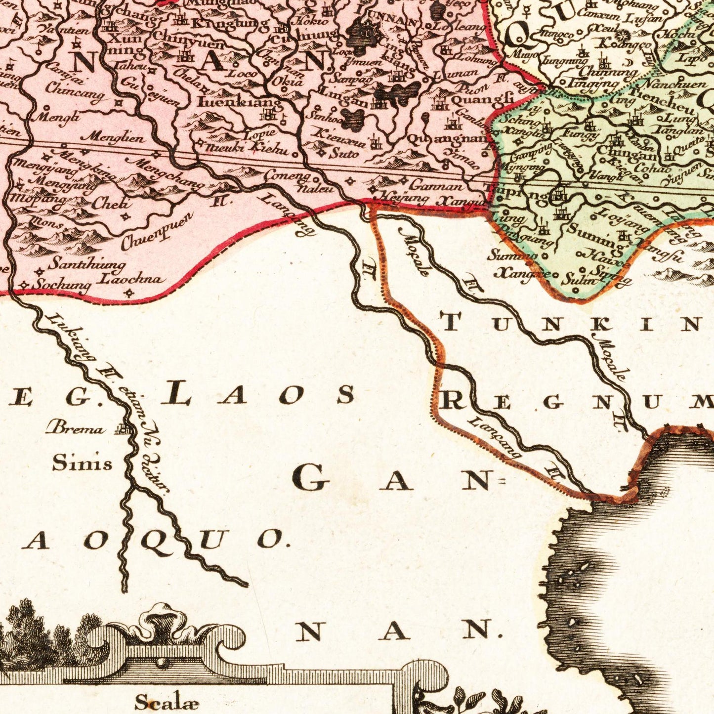 Historical city map  Test product horizontal 3 sizes