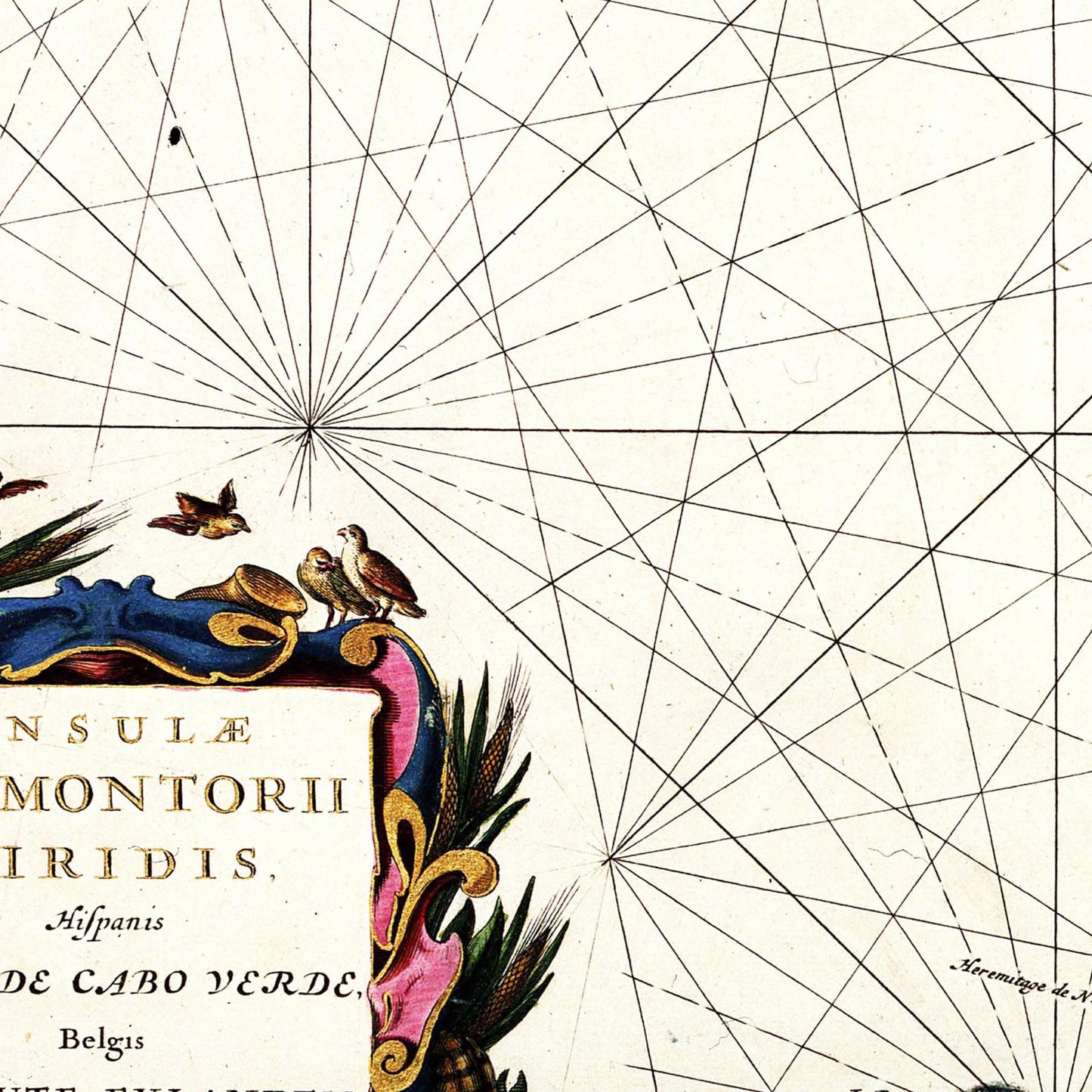 Historische Landkarte Kapverden um 1690