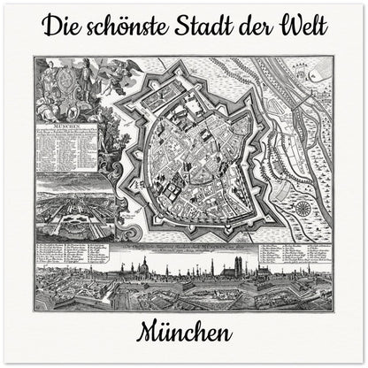 Personalisierte historische deutsche Stadtansichten