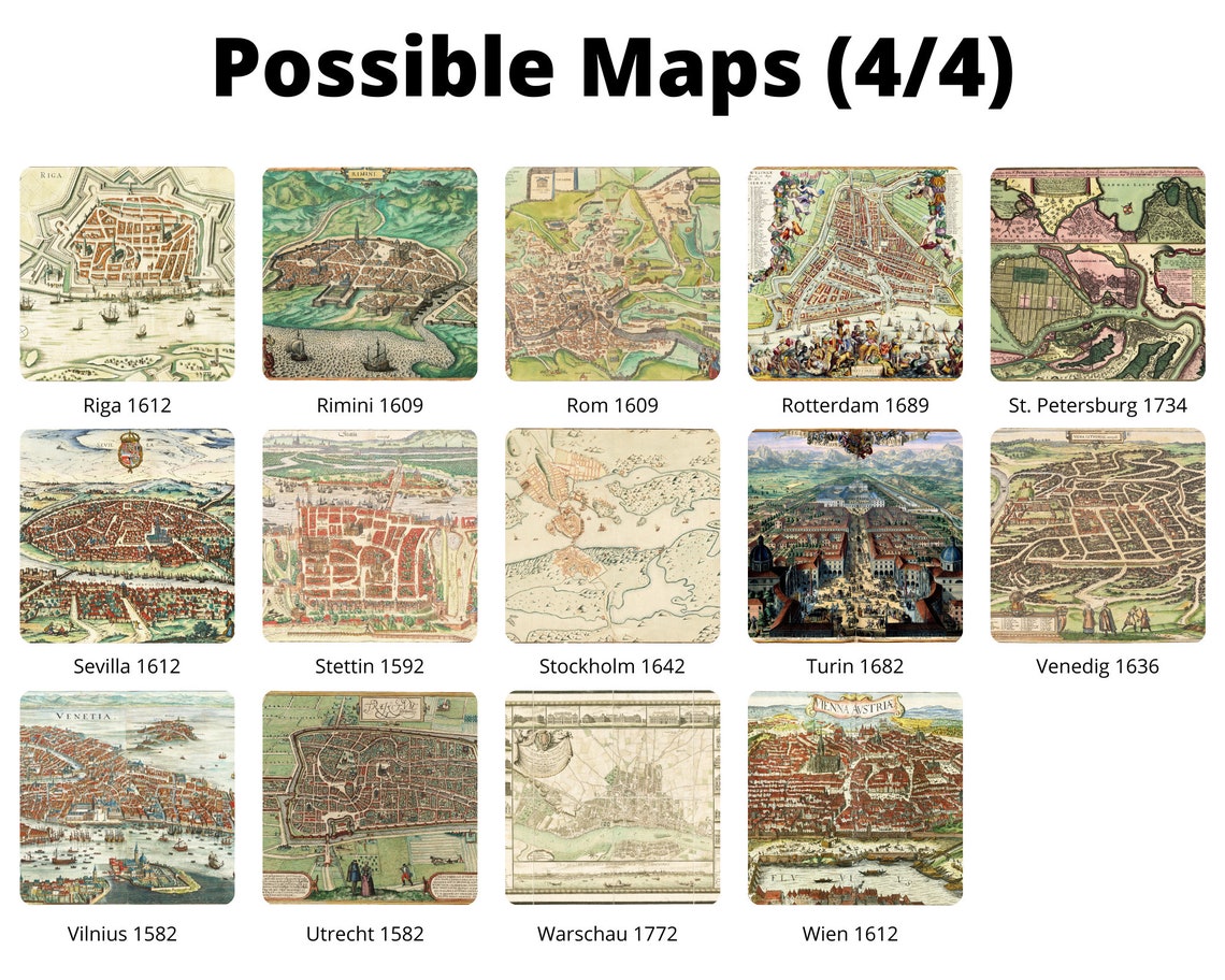 Personalisierte historische europäische Stadtansichten