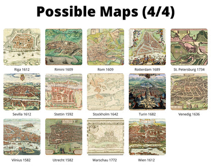 Personalisierte historische europäische Stadtansichten