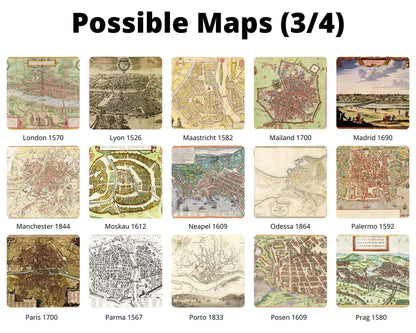 Personalisierte historische europäische Stadtansichten