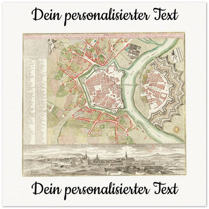 Personalisierte historische deutsche Stadtansichten