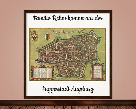 Personalisierte historische deutsche Stadtansichten