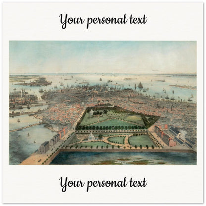 Personalisierte historische amerikanische Stadtansichten