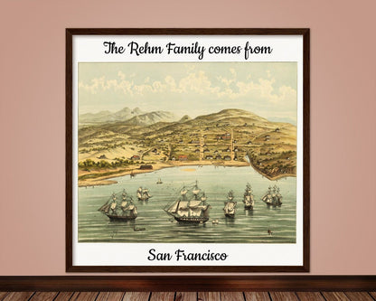 Personalisierte historische amerikanische Stadtansichten