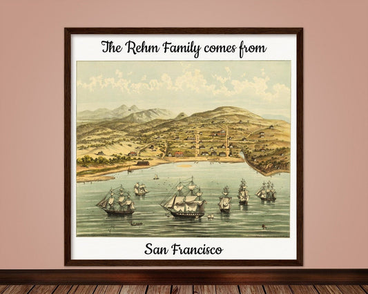 Personalisierte historische amerikanische Stadtansichten