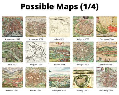 Personalisierte historische europäische Stadtansichten