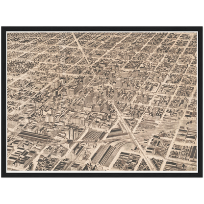 Historical city map  Test product horizontal 3 sizes