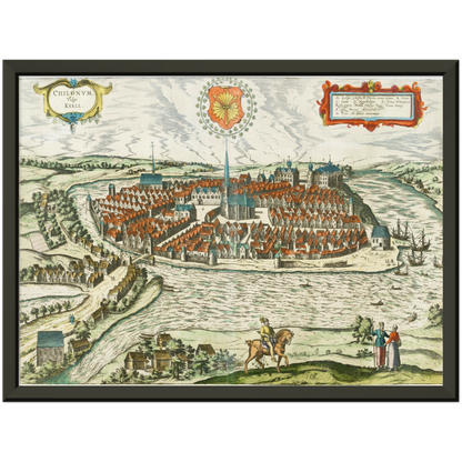 Historical city map  Test product horizontal 3 sizes