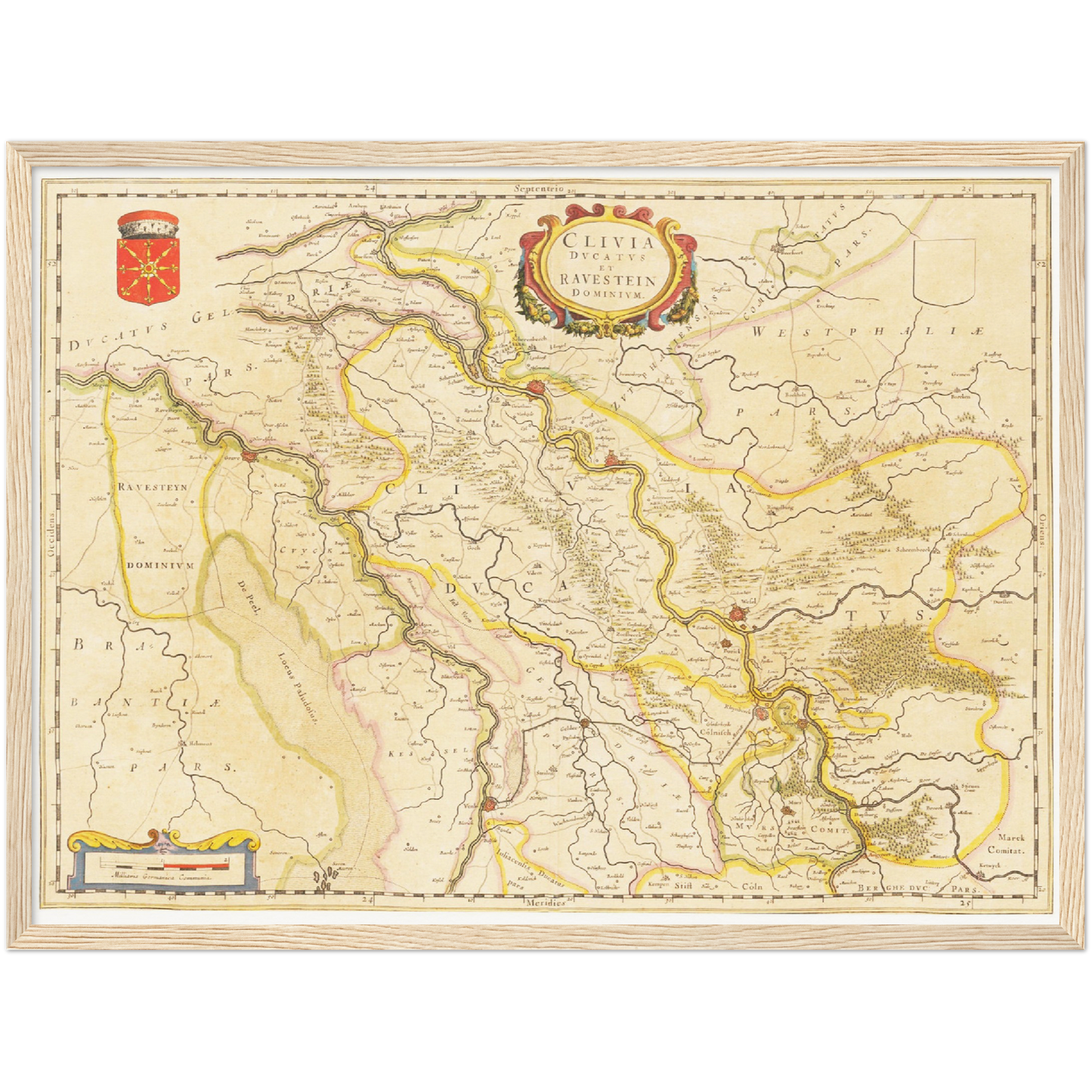 Historical city map  Test product horizontal 3 sizes