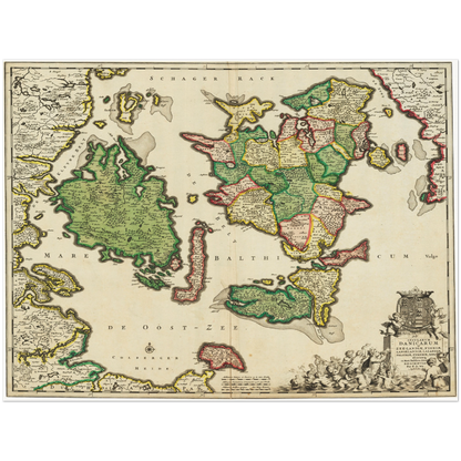 Historical city map  Test product horizontal 3 sizes