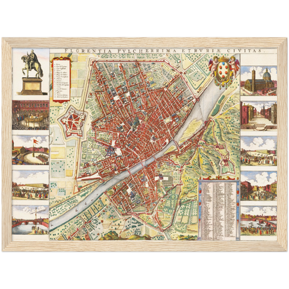 Historical city map  Test product horizontal 3 sizes