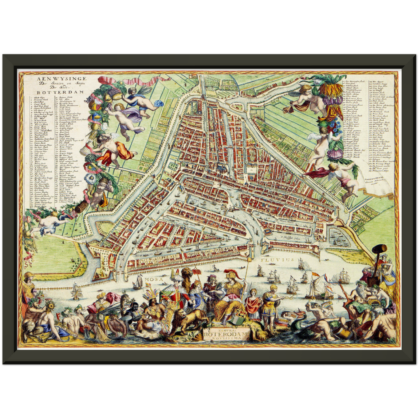 Historical city map  Test product horizontal 3 sizes
