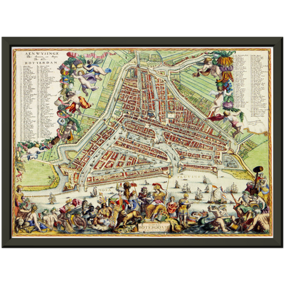 Historical city map  Test product horizontal 3 sizes