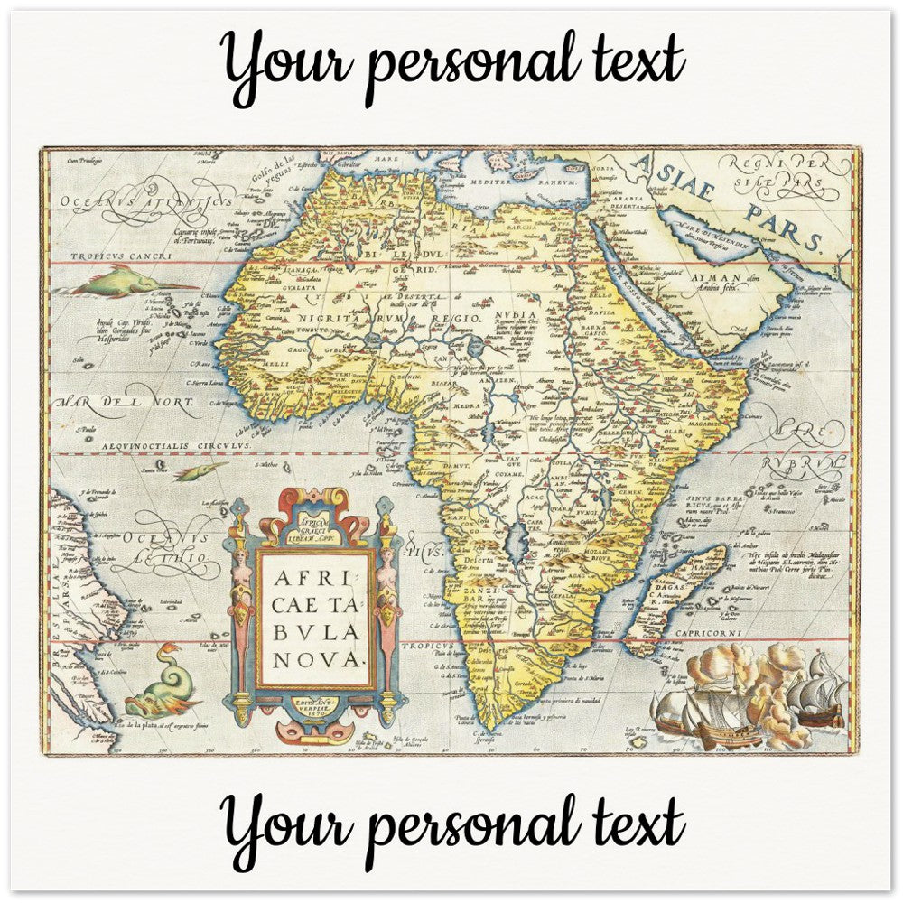 Personalisierte historische Herkunftskarte