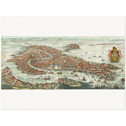 Historical city map  Test product horizontal 3 sizes