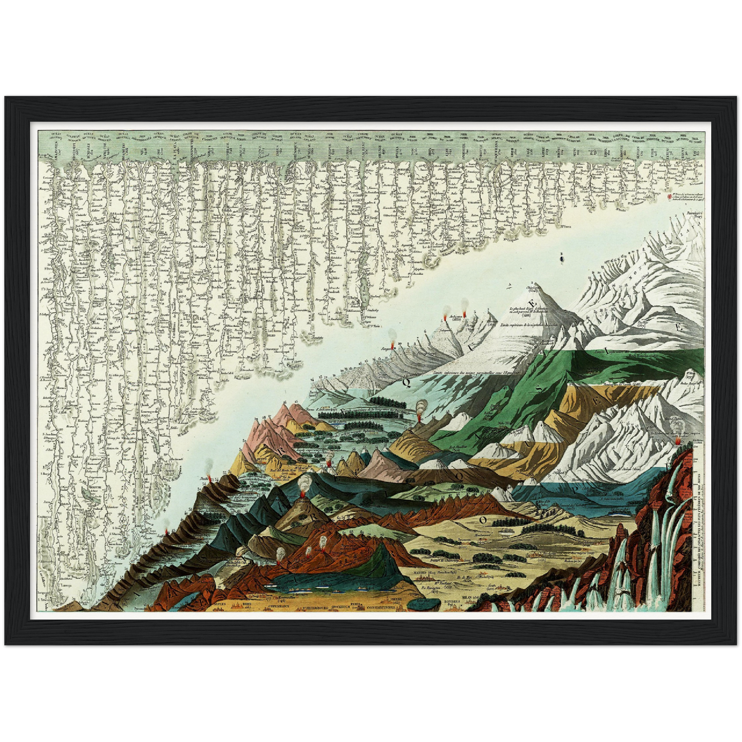 Historical city map  Test product horizontal 3 sizes