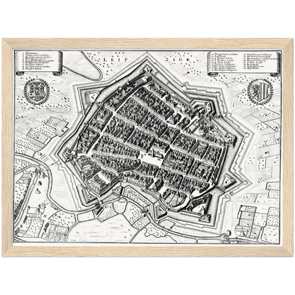 Historical city map  Test product horizontal 3 sizes
