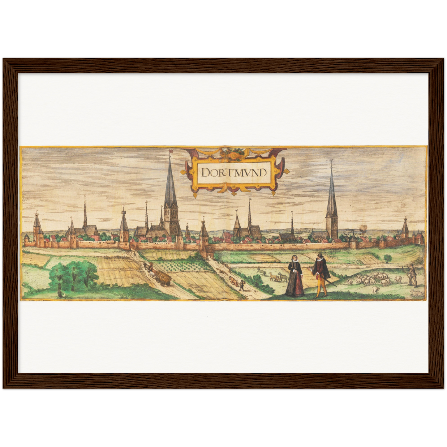 Historical city map  Test product horizontal 3 sizes