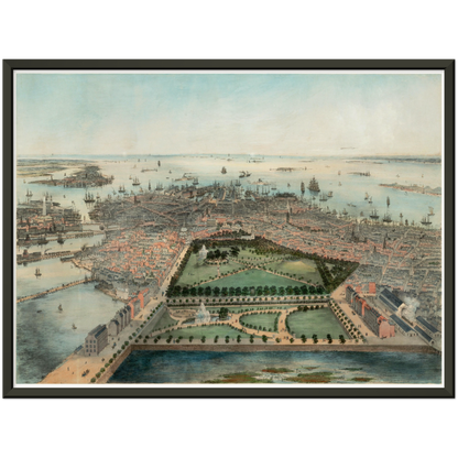 Historical city map  Test product horizontal 3 sizes