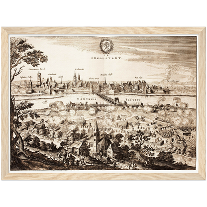 Historical city map  Test product horizontal 3 sizes