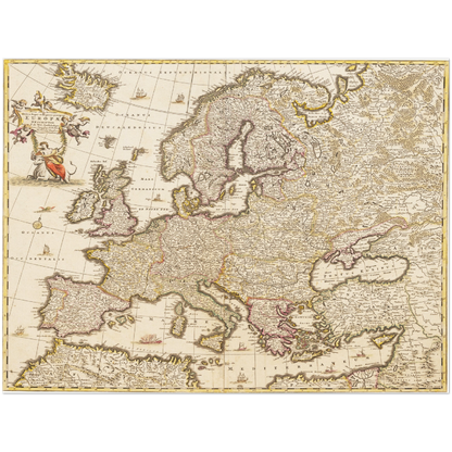 Historical city map  Test product horizontal 3 sizes