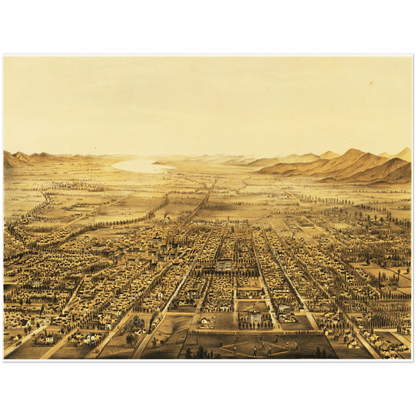 Historical city map  Test product horizontal 3 sizes