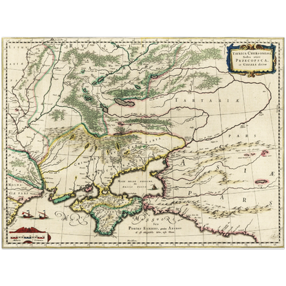 Historical city map  Test product horizontal 3 sizes