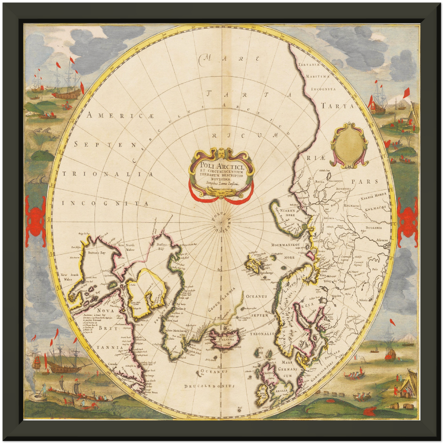 Historical city map  Test product horizontal 3 sizes