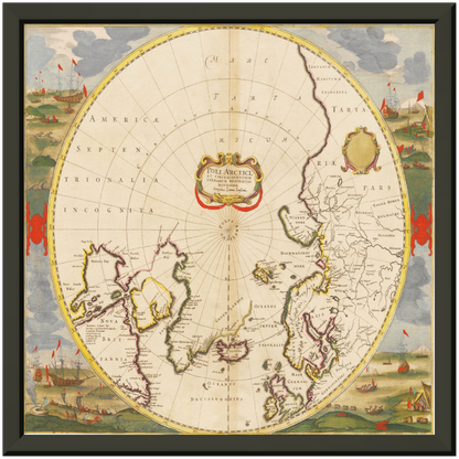 Historical city map  Test product horizontal 3 sizes