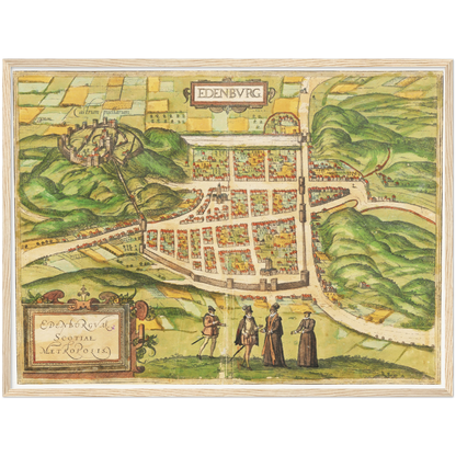 Historischer Stadtansicht Edinburgh um 1580