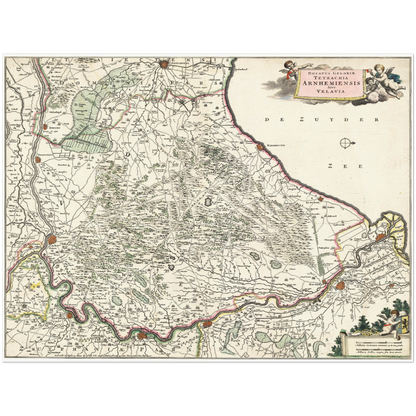 Historical city map  Test product horizontal 3 sizes