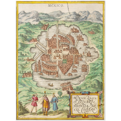 Historical city map  Test product horizontal 3 sizes