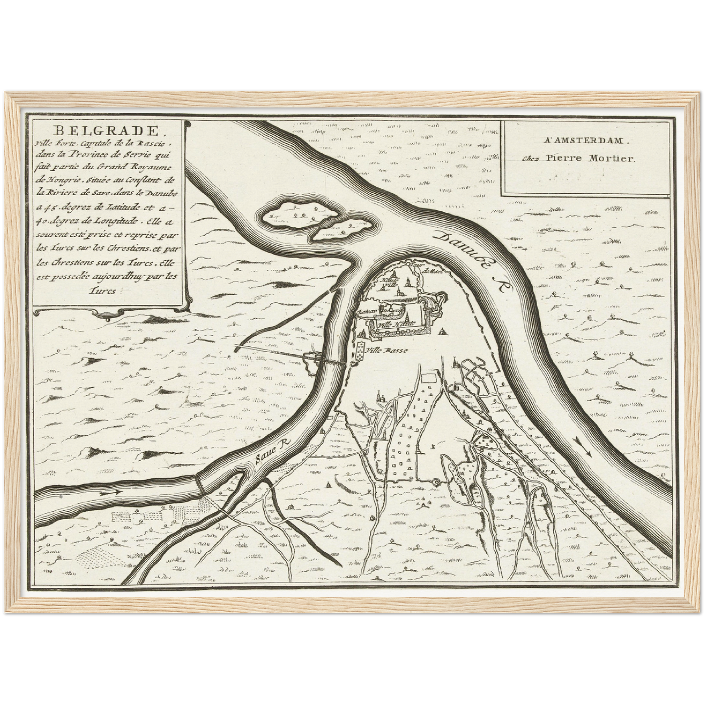 Historical city map  Test product horizontal 3 sizes