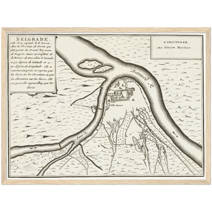 Historical city map  Test product horizontal 3 sizes