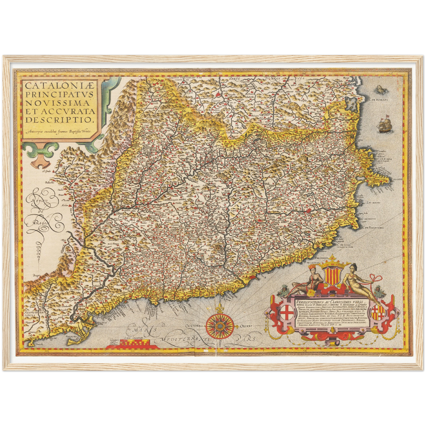 Historical city map  Test product horizontal 3 sizes