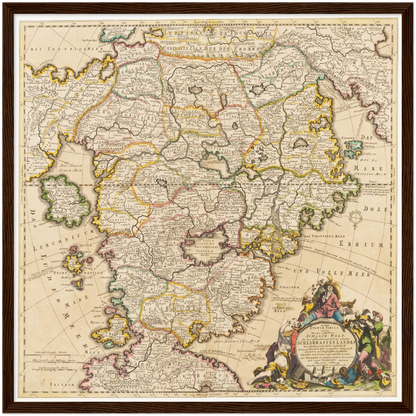 Historical city map  Test product horizontal 3 sizes