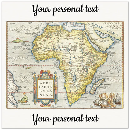 Personalisierte historische Herkunftskarte