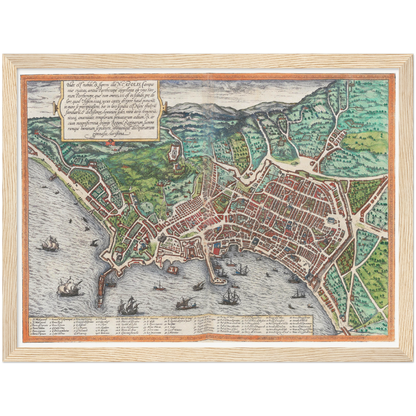 Historical city map  Test product horizontal 3 sizes