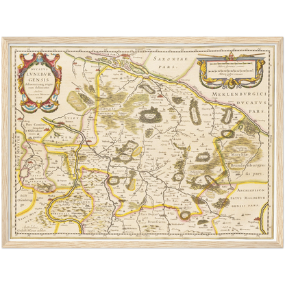 Historical city map  Test product horizontal 3 sizes