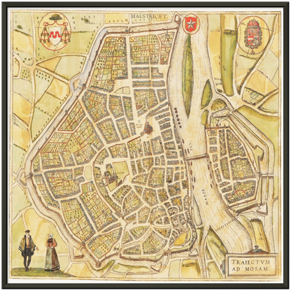 Historical city map  Test product horizontal 3 sizes