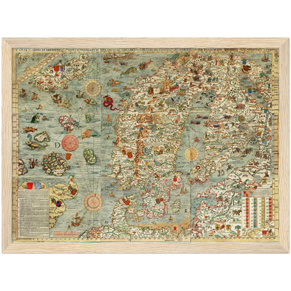 Historical city map  Test product horizontal 3 sizes