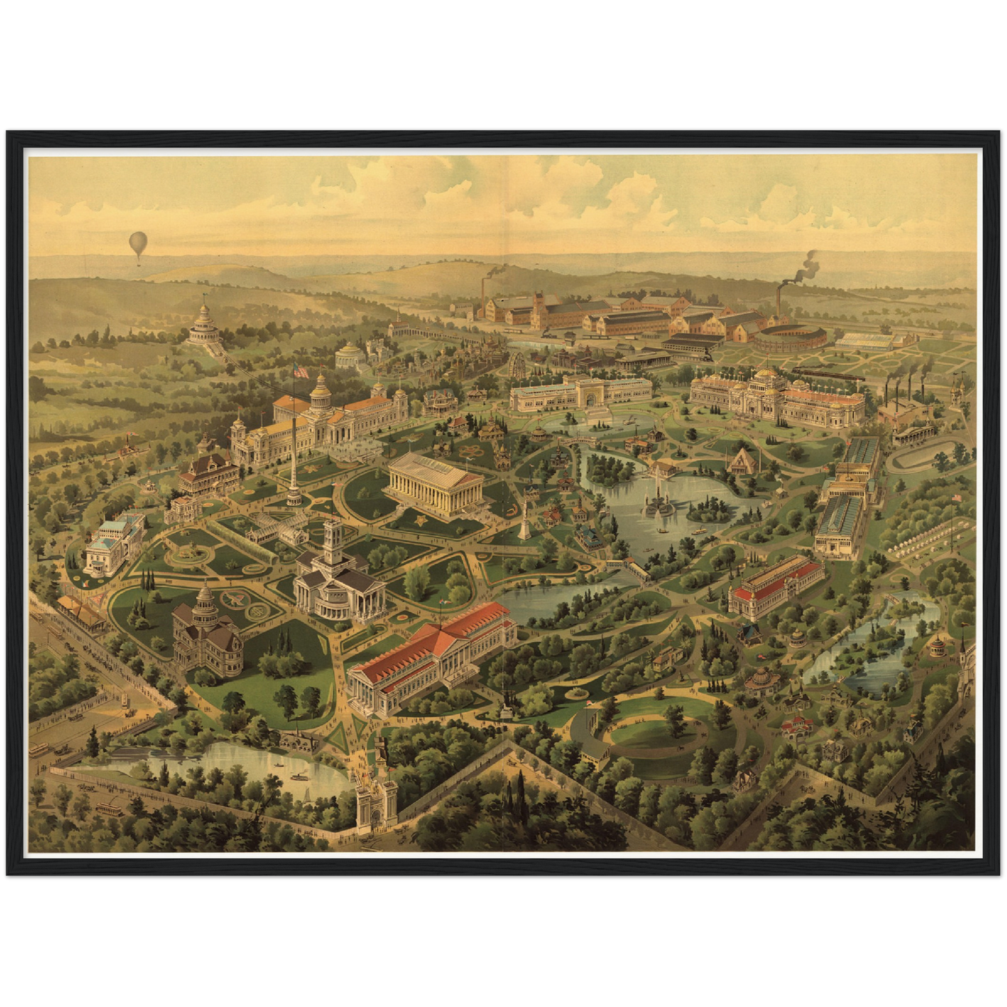 Historical city map  Test product horizontal 3 sizes