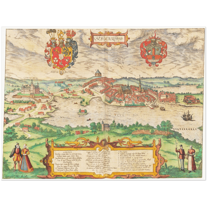 Historical city map  Test product horizontal 3 sizes